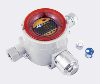 Gas Leak Detector, Fixed 24h Monitoring Ex Combustible Flammable Gas Detector for Industrial Use